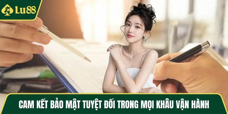 Cam kết bảo mật tuyệt đối trong mọi khâu vận hành